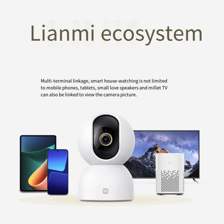 Original Xiaomi Mijia Smart Camera 3 PTZ Version 3K AI Detection Baby Monitor 5MP 360 Degree View Webcam Day & Night Work Infrared Night Vision, With US Plug Adapter, 3 PTZ Version Original Xiaomi Mijia Smart Camera 3 PTZ Version 3K AI Detection Baby Monitor 5MP 360 Degree View Webcam Day & Night Work Infrared Night Vision, With US Plug Adapter, 3 PTZ Version